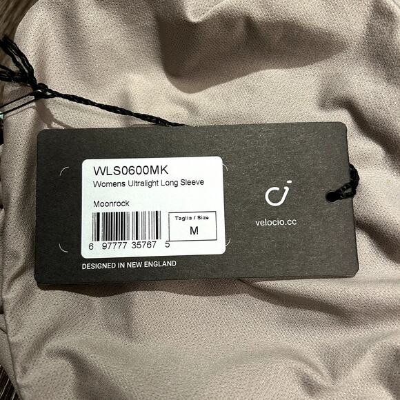 NWT Velocio Ultralight Long Sleeve Cycling Jersey Moonrock Sz M Performance Top - Picture 14 of 16